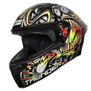 H STUDDS THUNDER D12-N5 BLK/RED