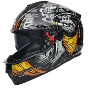 H STUDDS DRIFTER D3-N5 CLEAR VISOR WITH SPOILER BLK