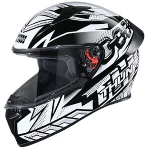 H STUDDS THUNDER D5-N6(L) BLACK CLEAR VISOR