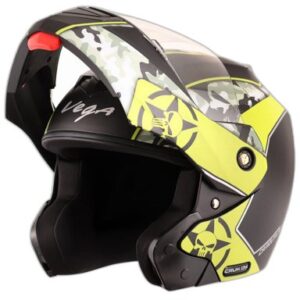 H VEGA CRUX DX CAMO DULL BK/NEON YELLOW