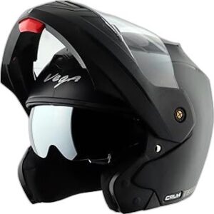 H VEGA CRUX DUAL VISOR BLACK