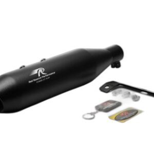 RED ROOSTER SILENCER MAX EXHAUST UNIBODY BLACK MATE